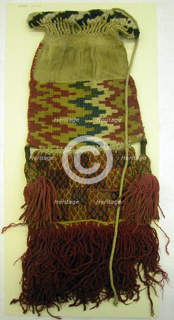 Coca Bag, Peru, A.D. 1476/1532. Creator: Unknown.