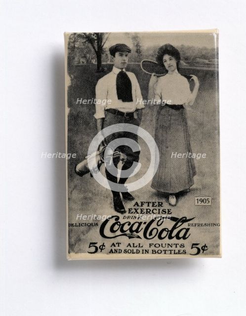 Coca-Cola advertisement with a golfing theme, c1905. Creator: Unknown.