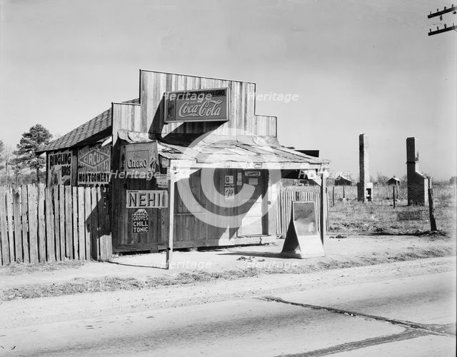 Coca-Cola shack in Alabama, 1935. Creator: Walker Evans.
