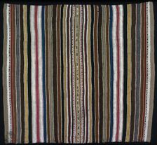 Coca or Ceremonial Cloth (Inkuña), Bolivia, 1850/1900. Creator: Unknown