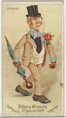 Cockney, from World's Dudes series (N31) for Allen & Ginter Cigarettes, 1888. Creator: Allen & Ginter
