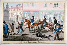 Cockney laureate elected c1821. Artist: Joseph Gleadah