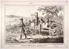 Cockney Sportsmen, London, 1800. Artist: James Gillray