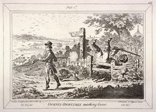Cockney Sportsmen, London, 1800. Artist: James Gillray