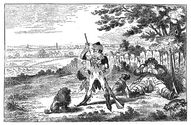 'Cockney Sportsmen Recharging', 1800. Artist: Unknown