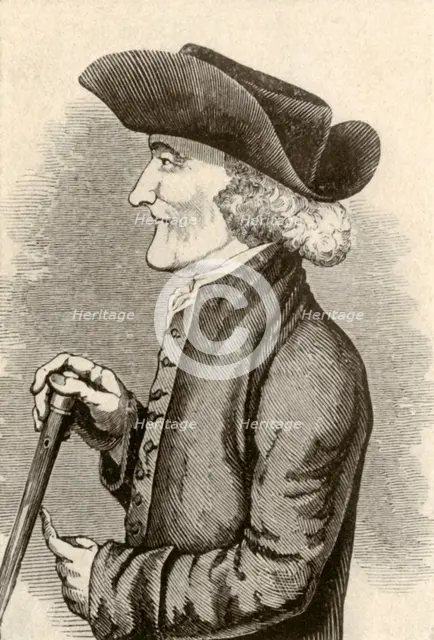 'Cocked hat worn by a Quaker gentleman of Pennsylvania', 1774, (1937). Creator: Unknown.