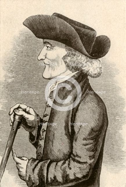 'Cocked hat worn by a Quaker gentleman of Pennsylvania', 1774, (1937). Creator: Unknown.