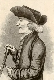 Cocked hat worn by a Quaker gentleman of Pennsylvania 1774, (1937). Creator: Unknown
