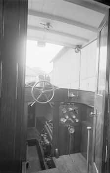 Cockpit and hold on cabin cruiser D.G.S.P., 1913. Creator: Kirk & Sons of Cowes