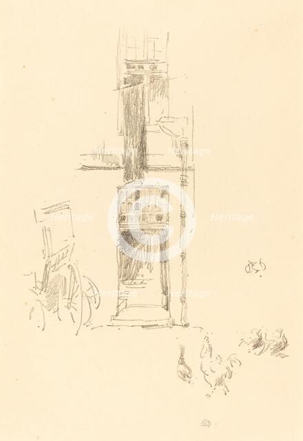 Cocks and Hens, Hôtel Colbert, 1891. Creator: James Abbott McNeill Whistler.