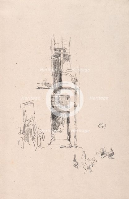 Cocks and Hens, Hotel Colbert, 1891. Creator: James McNeill Whistler (American, 1834-1903).