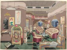 Cocktail Lounge, 1946, 1935/1942. Creator: Perkins Harnly