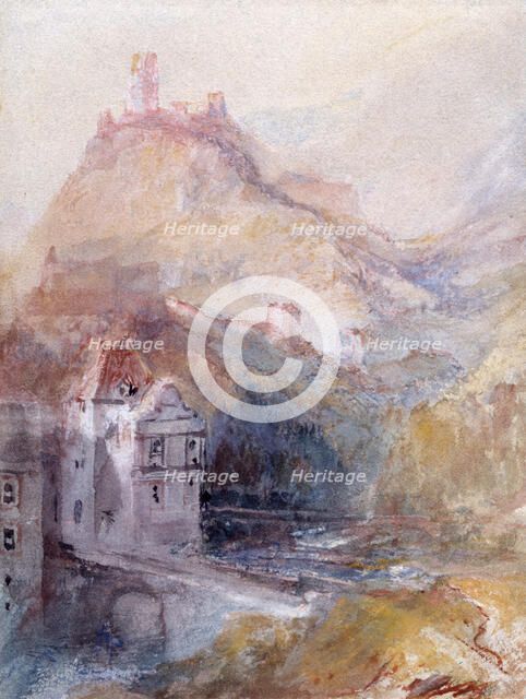Cochem on the Mosel, 1839. Creator: JMW Turner.