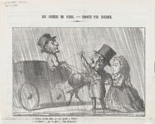 Cocher, arrêtez donc..., 1864. Creator: Honore Daumier