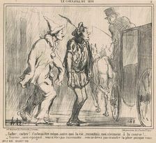 Cocher, Cocher! ..., 19th century. Creator: Honore Daumier