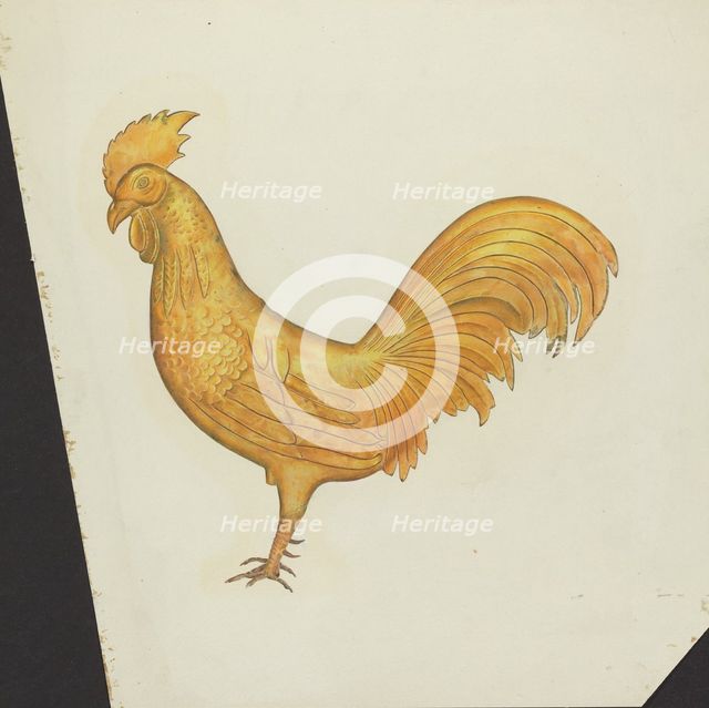 Cock Weather Vane, 1935/1942. Creator: Unknown.