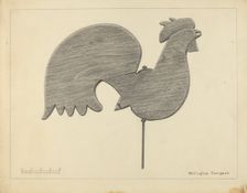 Cock Weather Vane, c. 1936. Creator: Rollington Campbell