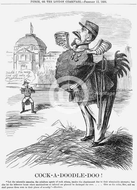 'Cock-A-Doodle-Doo!', 1858. Creator: Unknown.