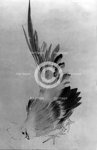 Cock. Creator: Hokusai.