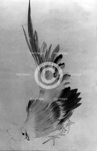 Cock. Creator: Hokusai.