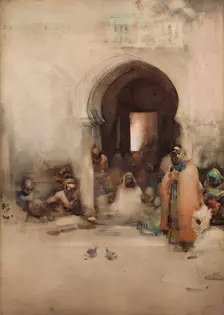 Cock Fight, 1900. Creator: Arthur Melville