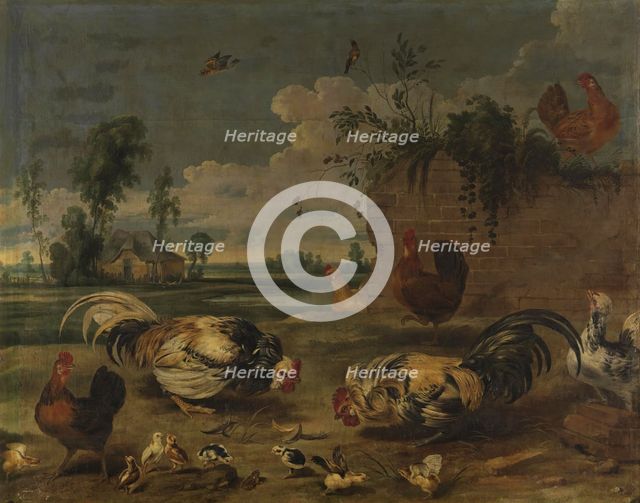 Cock fight, between 1600 and 1657. Creator: Frans Snyders.