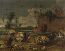 Cock fight, between 1600 and 1657. Creator: Frans Snyders
