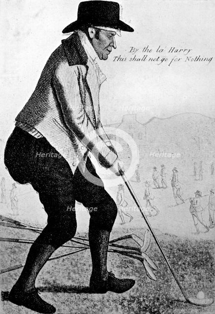 'Cock of the Green', 18th century.Artist: John Kay