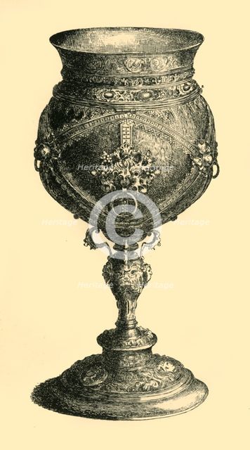 Coconut cup, c1585, (1881).  Creator: J S Goepel.