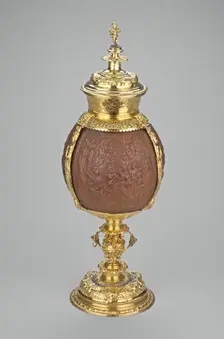 Coconut Cup with Scenes from the Life of David, London, 1577/78 Shell: 17th century replacement. Creator: Unknown