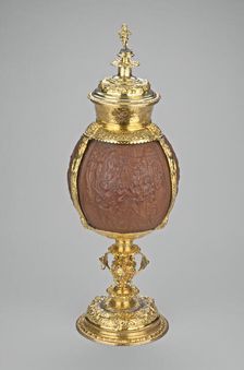 Coconut Cup with Scenes from the Life of David, London, 1577/78 Shell: 17th century replacement. Creator: Unknown