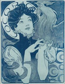 Cocorico magazine title , c. 1898. Creator: Mucha, Alfons Marie (1860-1939)