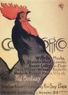 Cocorico poster, 1899. Creator: Steinlen, Théophile Alexandre (1859-1923)