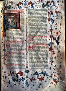 Codex Consulat del mar (Sea consulate). Detail of the writing in a page
