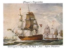 Codrington's Flagship,H.M.S. "Asia", before Navarino, 1936. Creator: Unknown