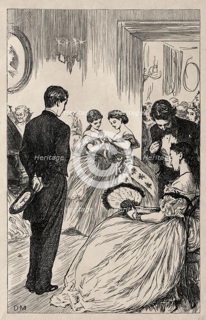 Coelebs in Search of a Mulready Envelope, 1865. Creator: George Louis Palmella Busson Du Maurier (British, 1834-1896).