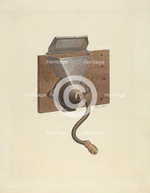 Coffee Mill, 1935/1942. Creator: Frank C. Barks.