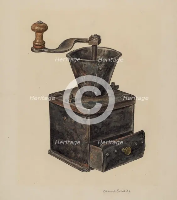 Coffee Mill, 1939. Creator: Clarence Secor.