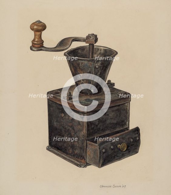 Coffee Mill, 1939. Creator: Clarence Secor.