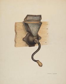 Coffee Mill, c. 1937. Creator: Frank C. Barks