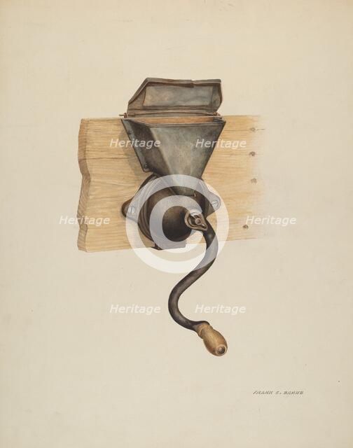 Coffee Mill, c. 1937. Creator: Frank C. Barks.
