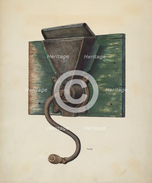 Coffee Mill, c. 1948. Creator: Ray Price.
