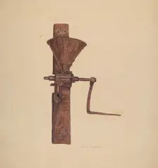 Coffee Mill, c. 1940. Creator: Clarence W Dawson