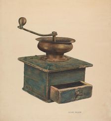 Coffee Mill, c. 1940. Creator: Lelah Nelson