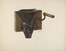 Coffee Mill, c. 1940. Creator: Milton Bevier