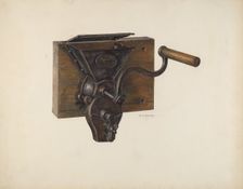 Coffee Mill, c. 1940. Creator: Milton Bevier