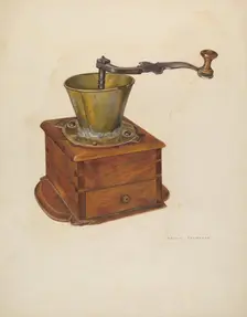 Coffee Mill, c. 1941. Creator: Archie Thompson