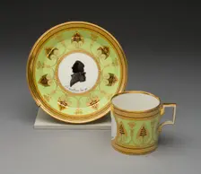 Coffee Cup and Saucer, Vienna, c. 1803. Creator: Vienna State Porcelain Manufactory