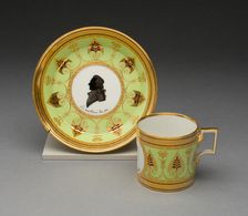 Coffee Cup and Saucer, Vienna, c. 1803. Creator: Vienna State Porcelain Manufactory