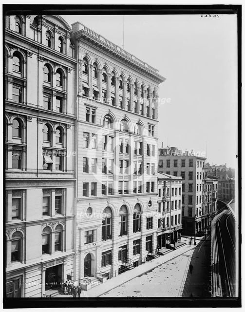 Coffee Exchange, New York, between 1890 and 1901. Creator: Unknown.